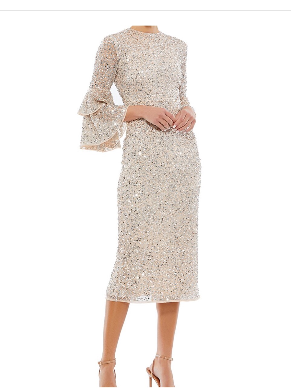 Macduggal Embellished Cocktail Dress 10802